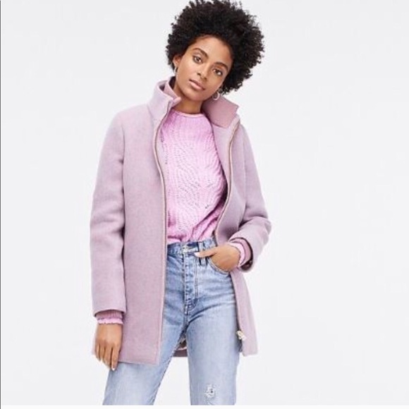 J. Crew Jackets & Blazers - J. Crew Purple Lodge Stadium Cloth Coat